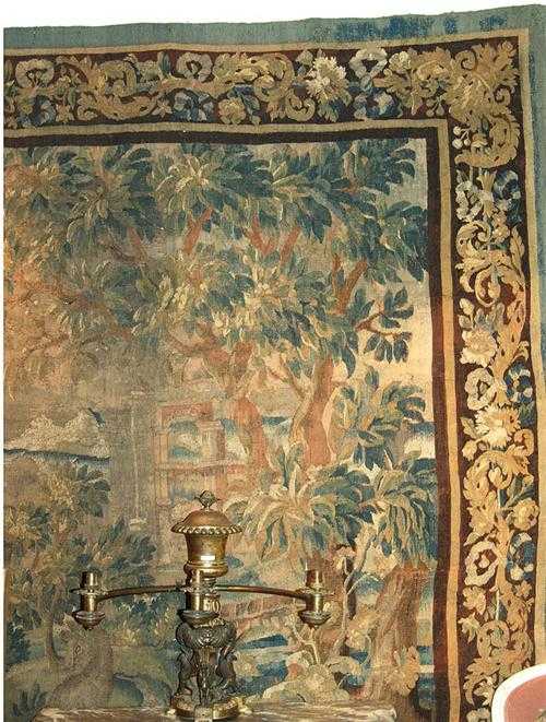 Appraisal: VERDURE TAPESTRY early Baroque France th century Depicting ruins in