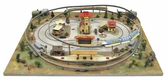 Appraisal: SCHUCO DISNEYLAND MONORAIL SHOP DISPLAY AND MONORAIL display includes x