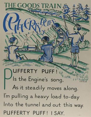 Appraisal: A set of six nursery rhyme lithographic posters by K