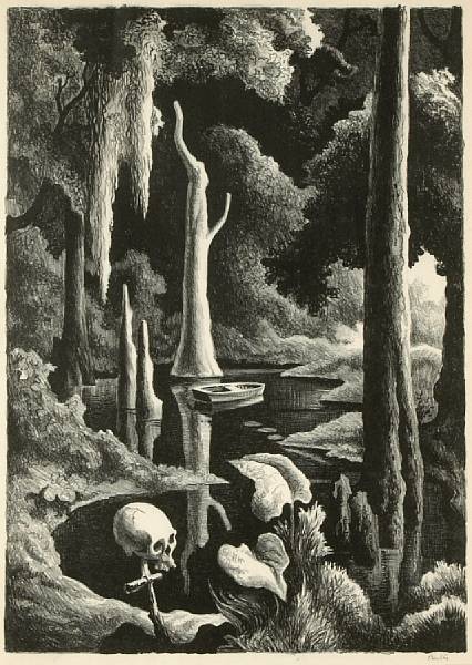 Appraisal: Thomas Hart Benton American - Swampland F Lithograph printed on