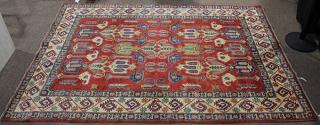 Appraisal: Uzbek Kazak carpet Uzbek Kazak carpet ' x '