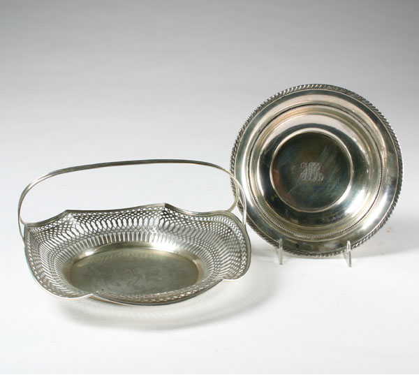 Appraisal: Lot of two sterling items including a Gorham bowl and