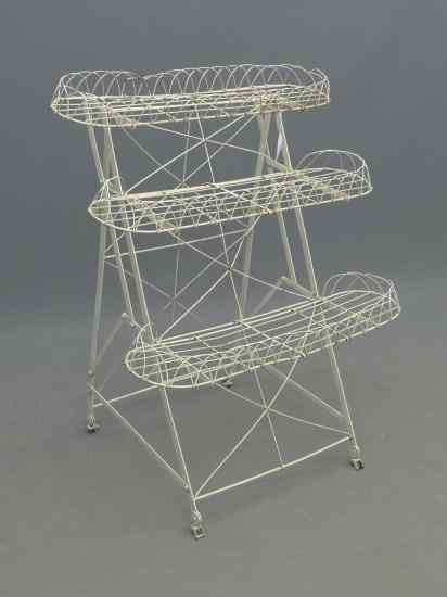 Appraisal: Three tier plant stand '' W '' Ht