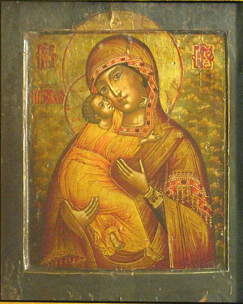 Appraisal: Russian School th Century Icon of the Virgin Mary of