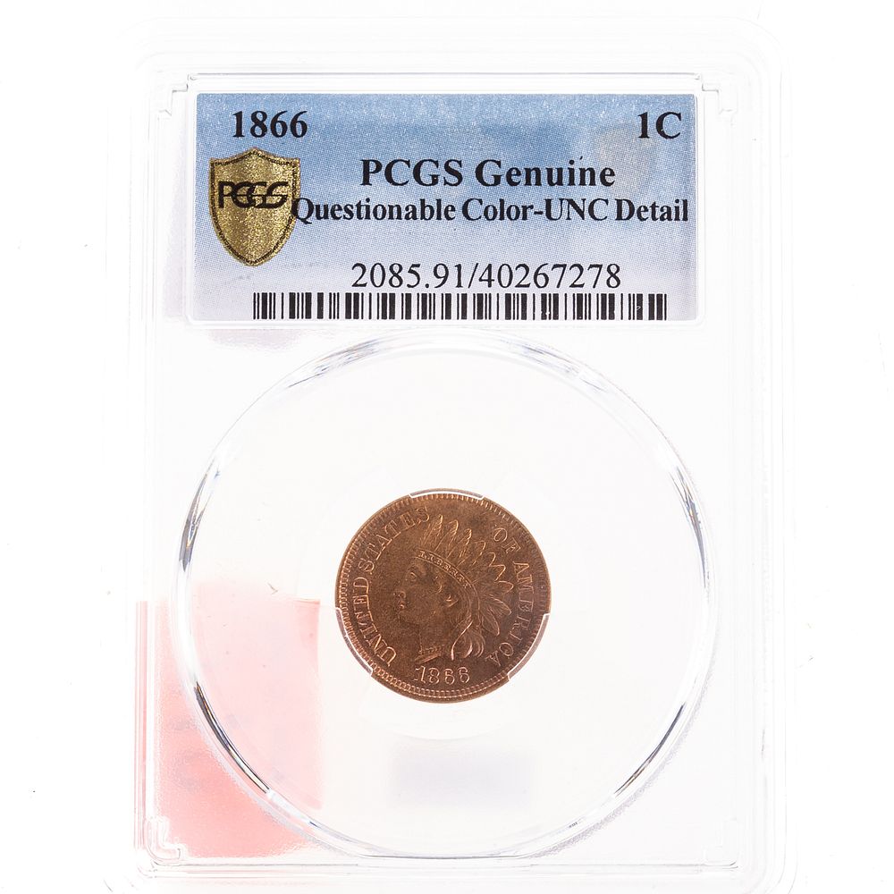 Appraisal: Indian Cent PCGS UNC - Questionable Color Very attractive Indian