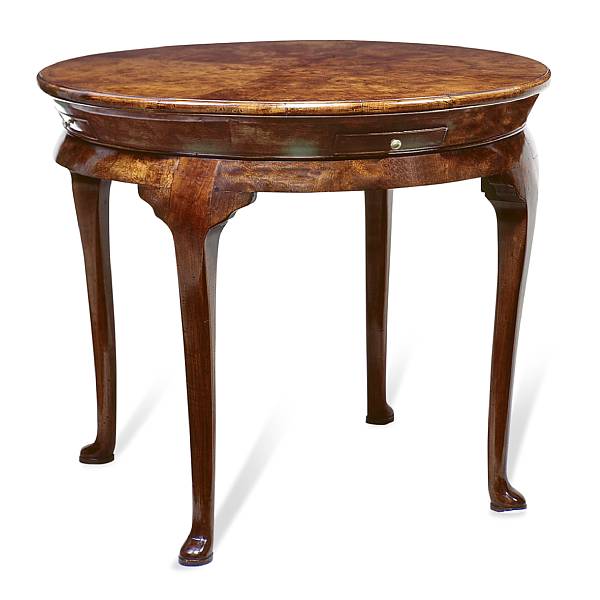 Appraisal: A George I style walnut center table height in diameter