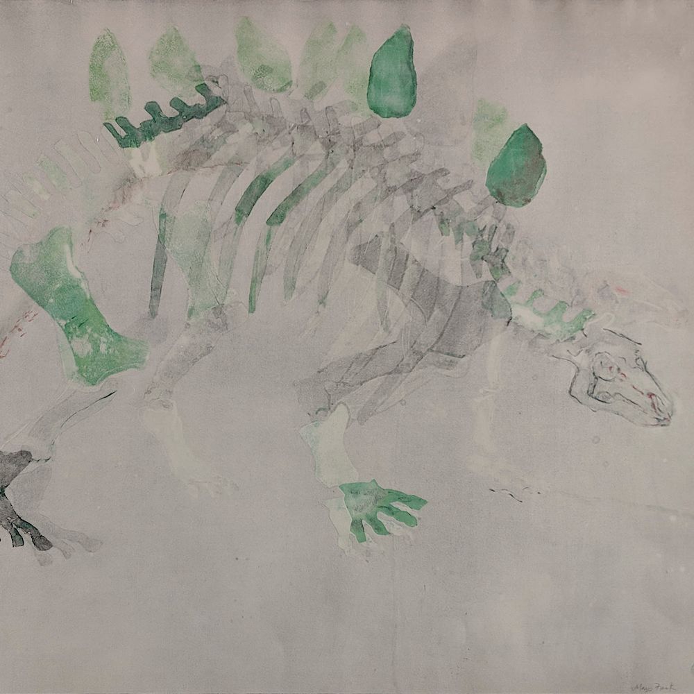 Appraisal: Mary Frank - Untitled Dinosaur Lot Mary Frank American British