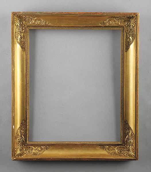 Appraisal: A Pair of French Empire Bois Dor Frames early-to-mid th