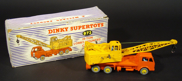 Appraisal: Boxed Dinky Super Toys ' ton lorry mounted Coles crane'