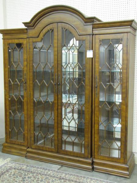 Appraisal: Hooker Seven Seas -Piece Glass Door Curio Cabinet