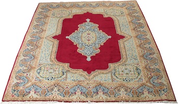 Appraisal: A Kerman Carpet A Kerman carpet approx '- x '-