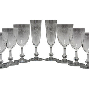 Appraisal: Forty-Five Pieces of St Louis Glass Stemware th Century in