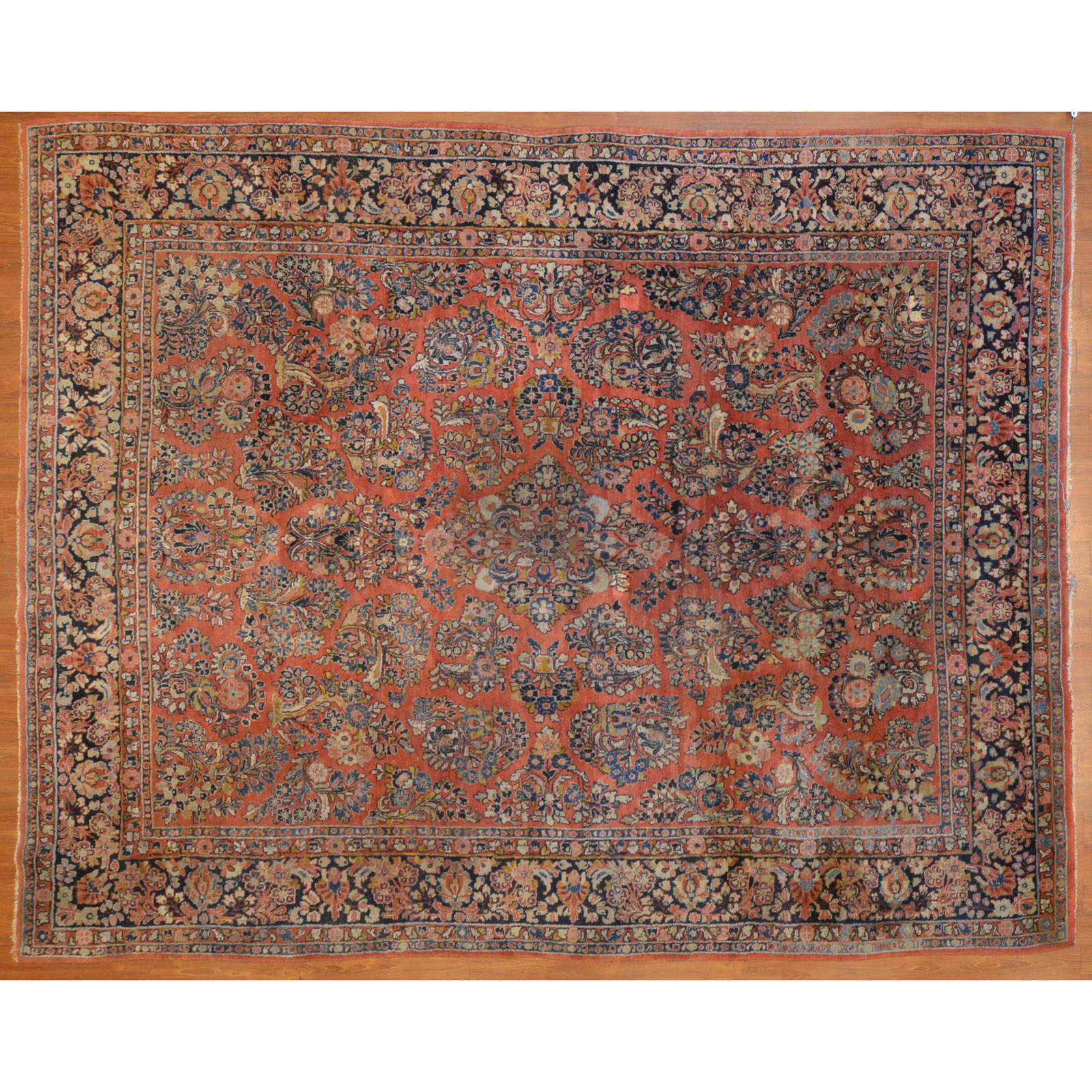 Appraisal: SEMI-ANTIQUE SAROUK RUG PERSIA X Second quarter- th century hand-knotted