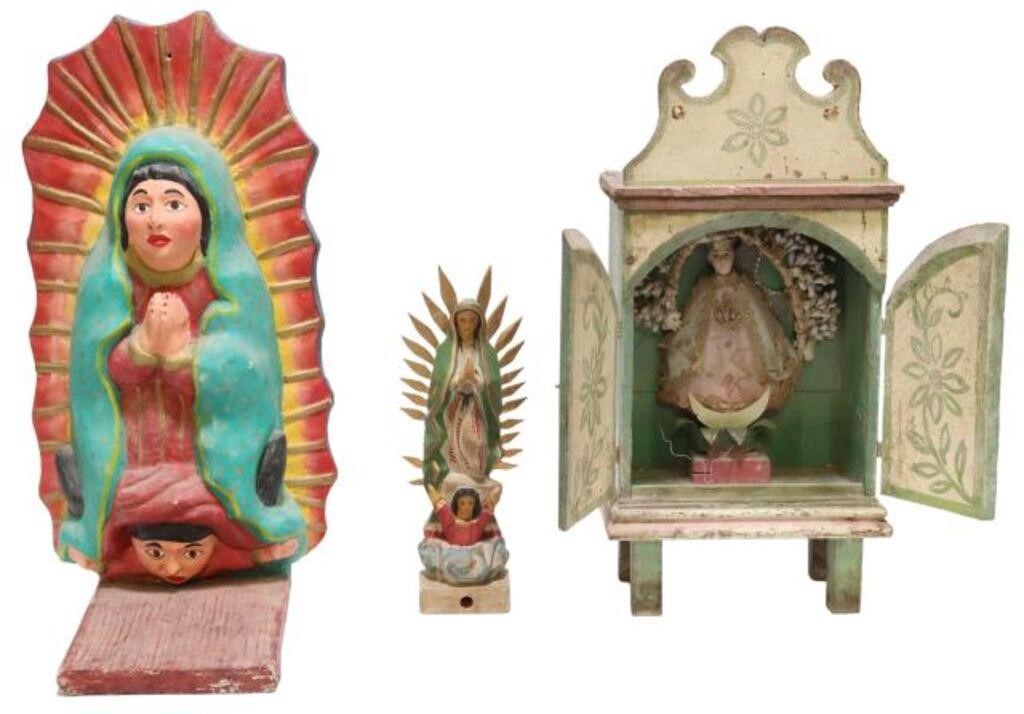 Appraisal: lot of Religious figures of the Le Virgen Mexico including