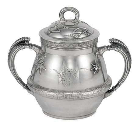 Appraisal: Tiffany Co Aesthetic Movement Sterling Silver Sugar Bowl Estimate -