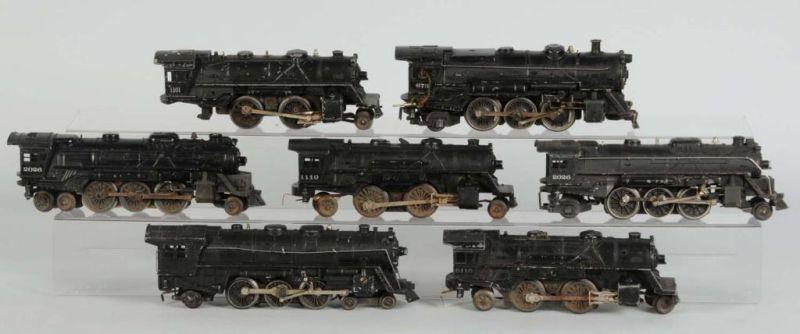 Appraisal: Lot of Lionel Marx Die-Cast Steam Locomotives Description Post-war Includes