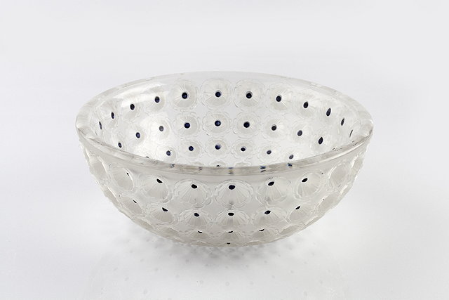 Appraisal: Rene Lalique French - 'Nemours' bowl originally design clear frosted