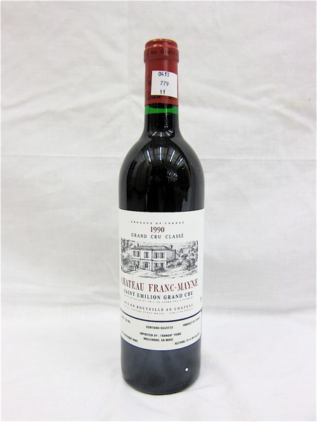 Appraisal: ELEVEN BOTTLES VINTAGE FRENCH RED BORDEAUX Chateau Franc-Mayne Saint-Emilion Chateau