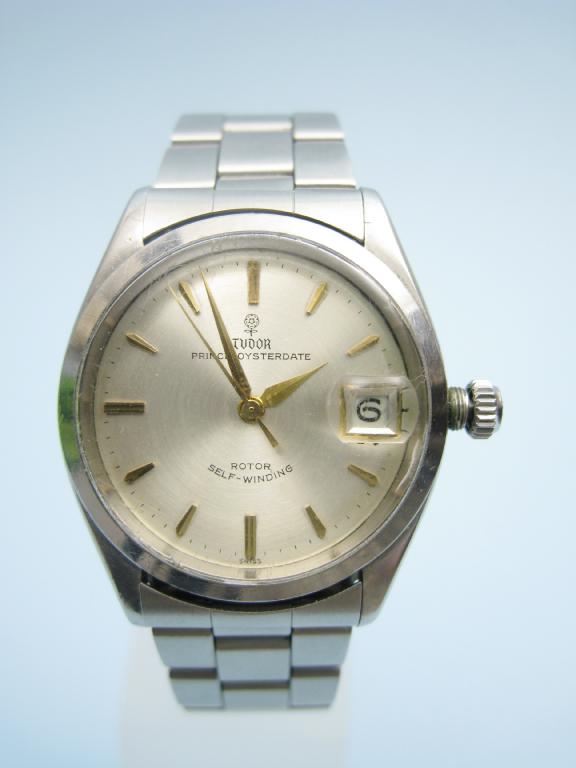 Appraisal: A Rolex Tudor Prince Oysterdate Gents self-winding Wristwatch the silvered