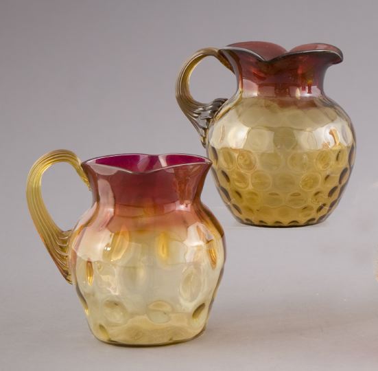 Appraisal: Two Amberina Glass Pitchers fourth quarter th century one a