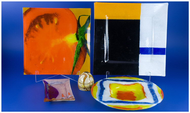 Appraisal: Studio Art Glass Items in total