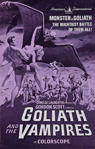 Appraisal: Goliath and The Vampires Ambrosiana Cinematografica British quad condition A