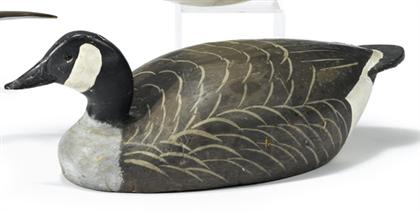 Appraisal: Carved and painted balsa Canada Goose decoy l t ward