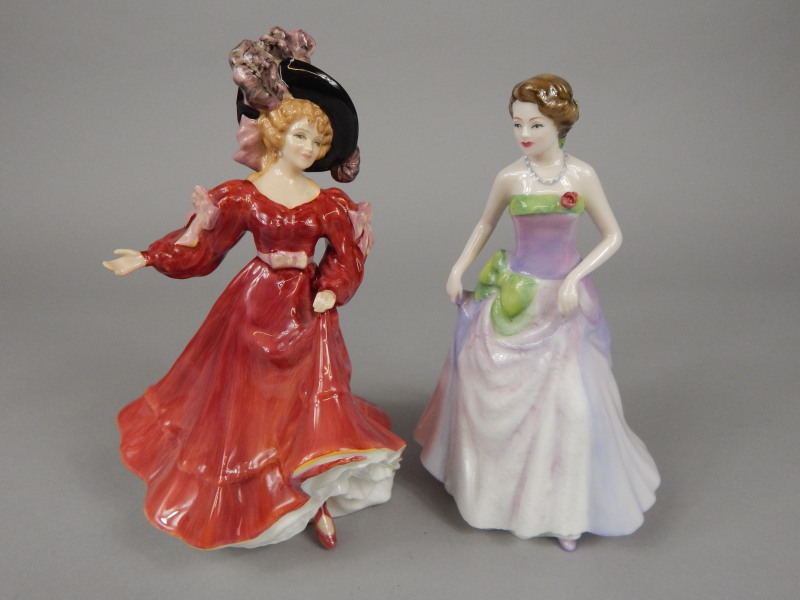 Appraisal: Two Royal Doulton figures of the Year Patricia and Jennifer