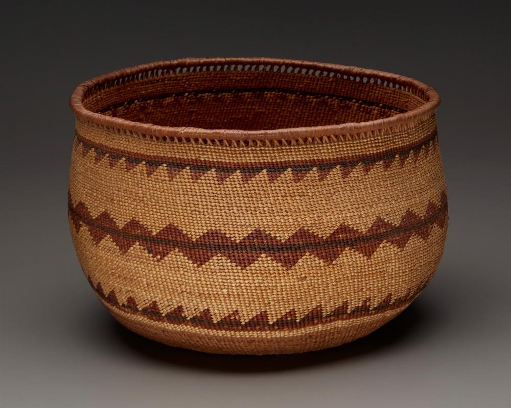 Appraisal: A large Hupa Yurok Karuk basket First-quarter th Century Northern