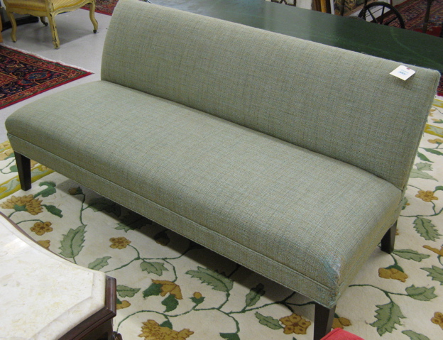 Appraisal: MODERN ARMLESS SOFA Crate Barrel exclusive with clean bench styling