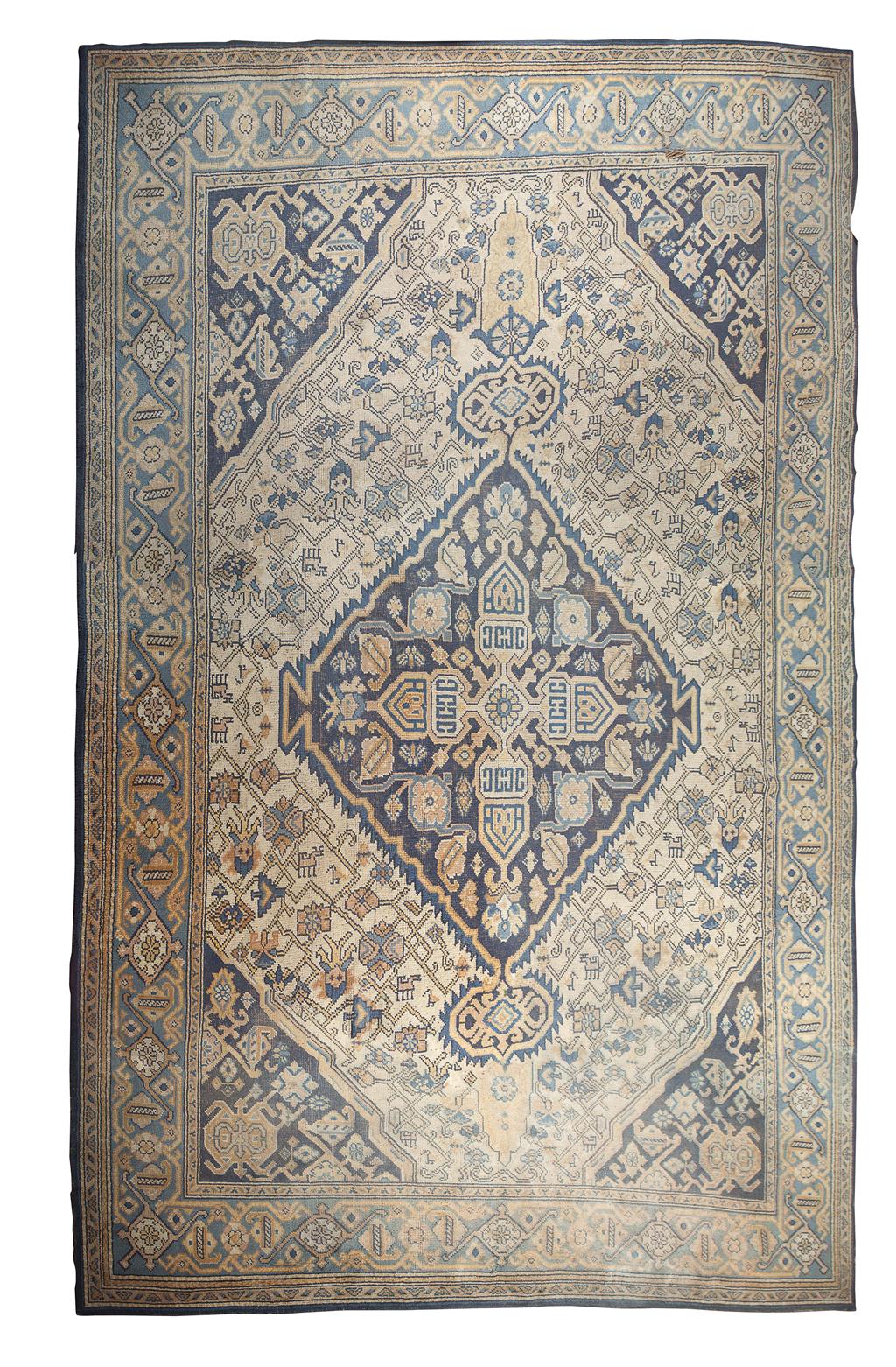 Appraisal: INDIAN CARPET EARLY TH CENTURY of Ushak style the cream