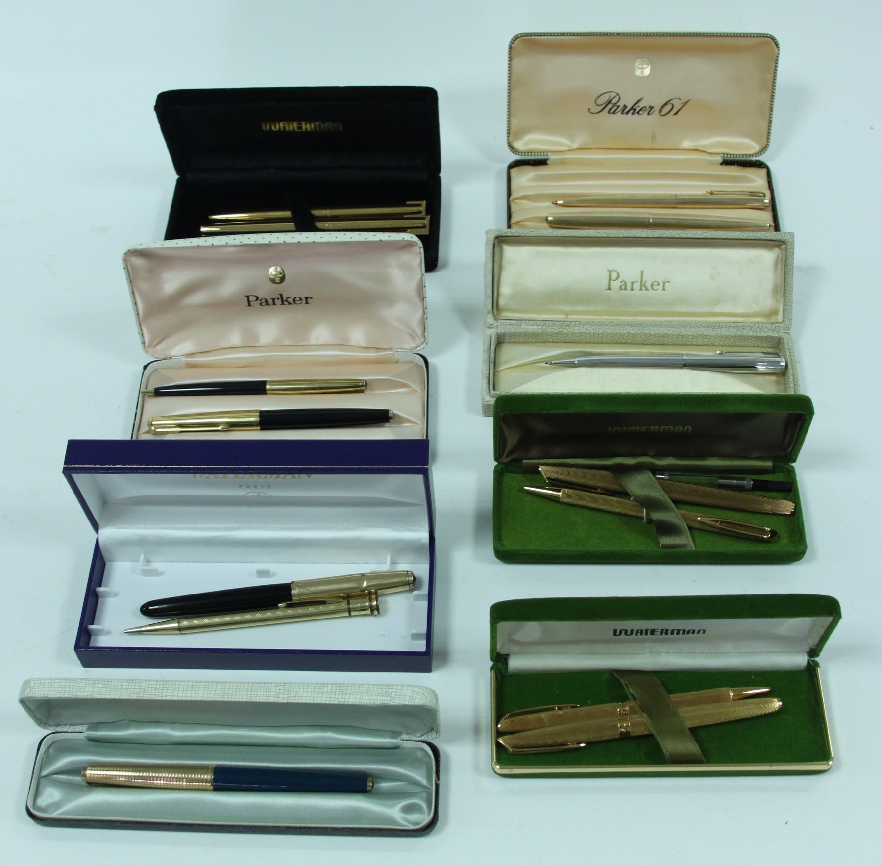 Appraisal: A collection of Parker and Waterman pens