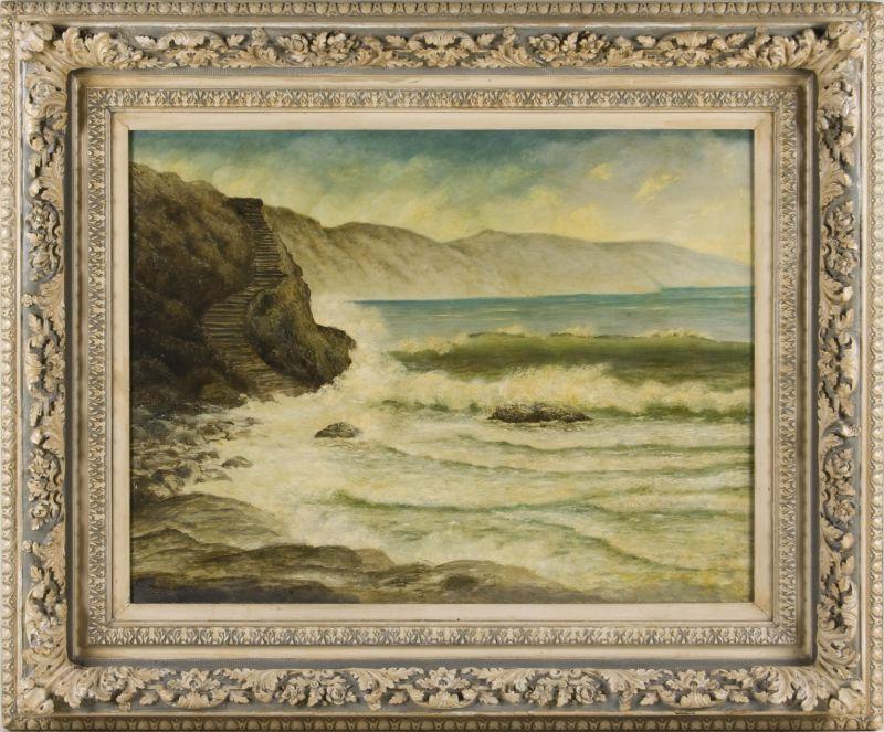 Appraisal: Charles Haseltine PA - Coastline oil on canvas signed lower