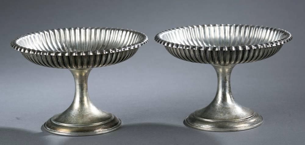 Appraisal: Gorham compote dishes th century A pair of Gorham Sterling