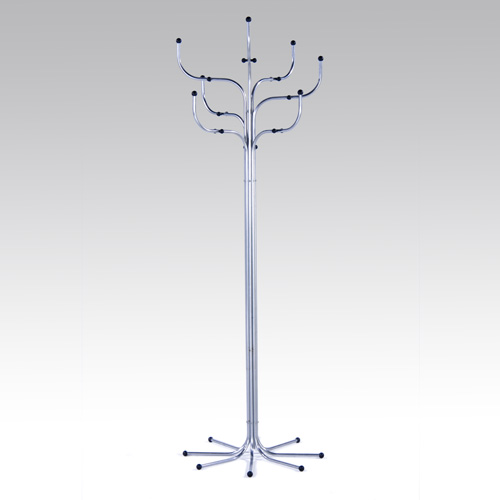 Appraisal: ARNE JACOBSEN Eight-arm coat tree in chromed metal with black