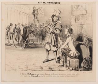 Appraisal: Daumier Honore French Cups and Balls Magician The Mountebanks Paris