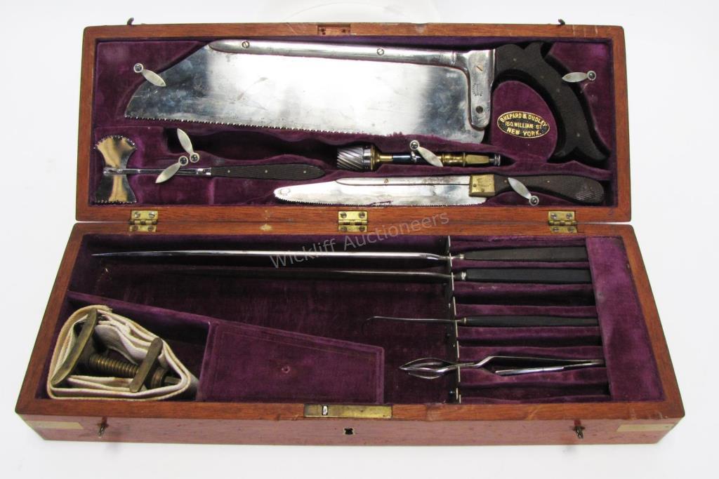 Appraisal: Antique Shepard and Dudley Surgical Kit Shepard and Dudley -