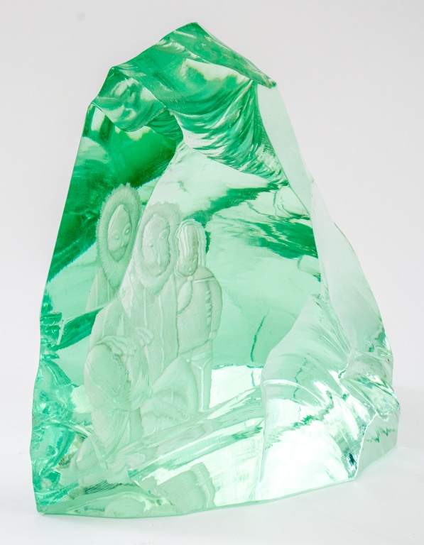 Appraisal: VICKE LINDSTRAND FOR KOSTA BODA GLASS SCULPTURE Kosta Bosta art