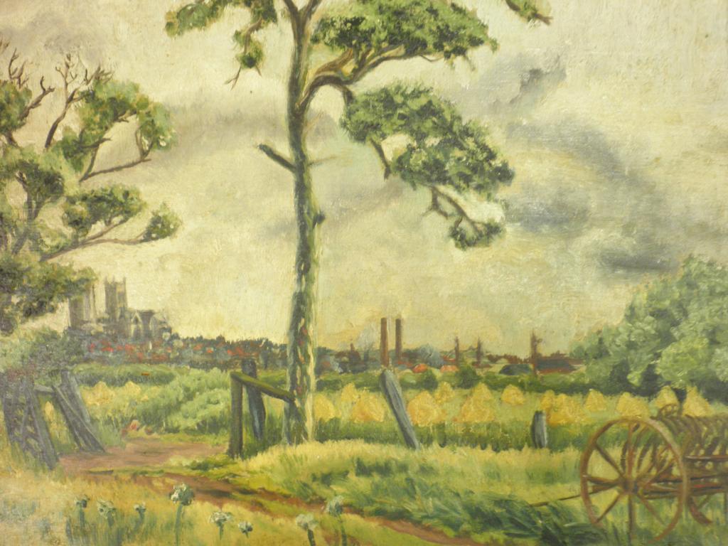 Appraisal: An early thC oil on board Lincoln from Oak Farm