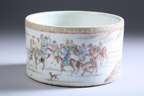 Appraisal: CHINESE FAMILLE ROSE PORCELAIN BOWL Qing Dynasty Painted to depict