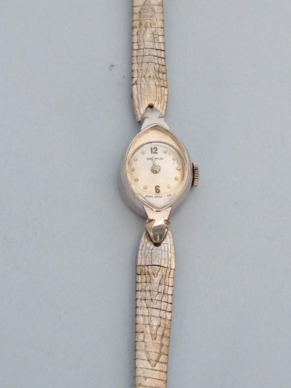 Appraisal: An Art Deco ct Lady's Benrus Wristwatch with flexible link