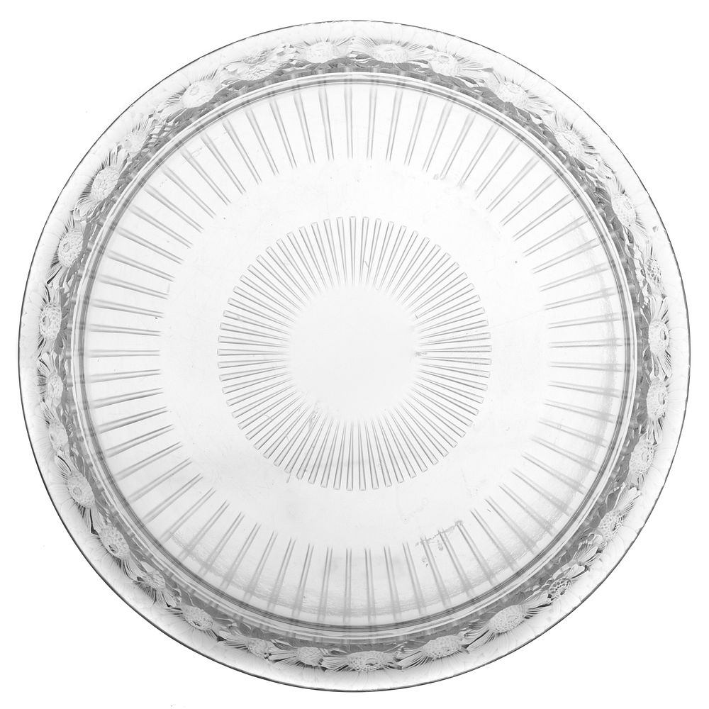 Appraisal: Lalique Crystal Marguerites Bowl With molded Daisy border inscribed Lalique