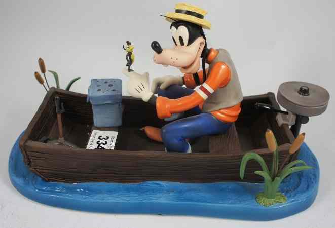 Appraisal: Walt Disney Art Classics Large Figure Goofy Fishing Follies Limited