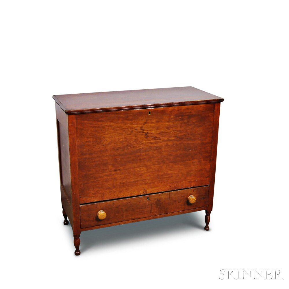 Appraisal: Federal Cherry One-drawer Mule Chest possibly Mid-Atlantic States early th