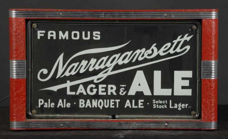 Appraisal: Narraganesett Can Edge Lit Neon Sign Description s Narraganesett Brewing