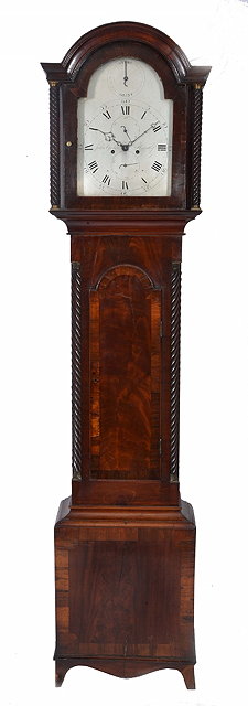 Appraisal: A GEORGE III MAHOGANY EIGHT DAY LONG CASE CLOCK the