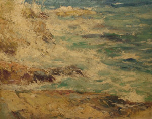 Appraisal: George Elmer Browne American - - Surf and Rocks oil