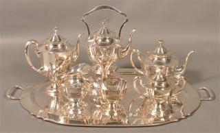 Appraisal: Moreno Sterling Piece Coffee and Tea Service Gonzalo Moreno Mexico