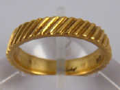 Appraisal: A part hallmarked carat gold ring signed Kutchinsky size O