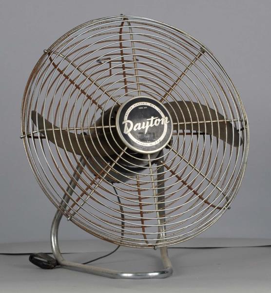 Appraisal: Vintage Dayton Tube Frame Electric Fan Chrome floor model fan